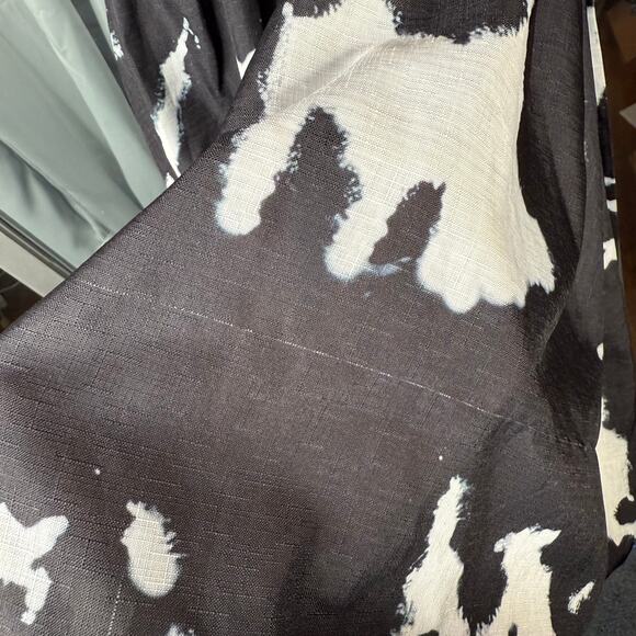 L'ATISTE BY AMY 1X Cut Out Mini Dress w/Balloon Sleeves Black & White Tie Dye - Picture 6 of 13